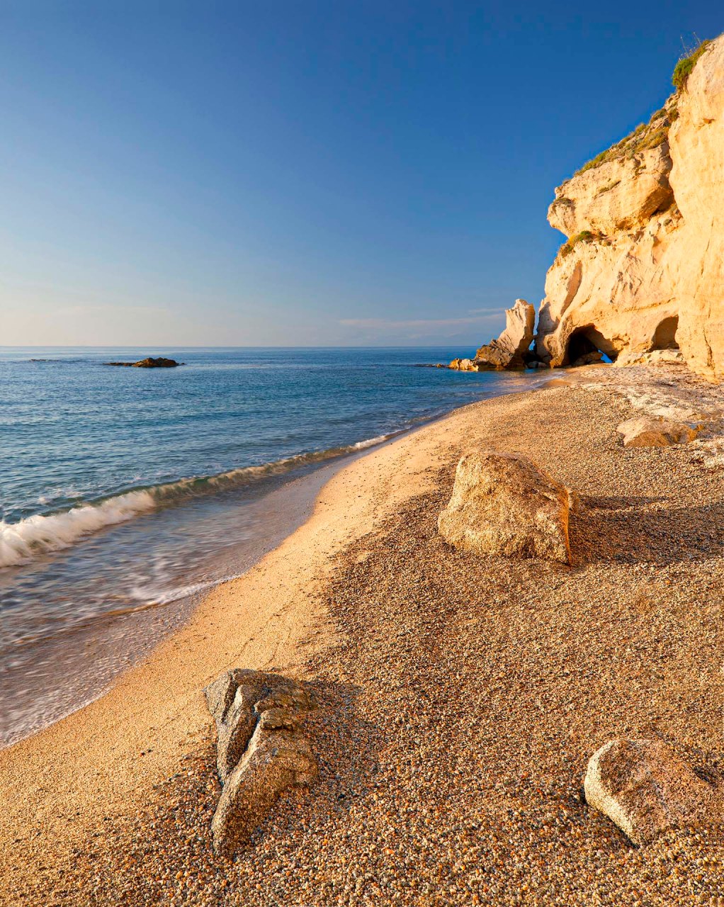 Spiaggia della Costa degli Dei in Calabria.