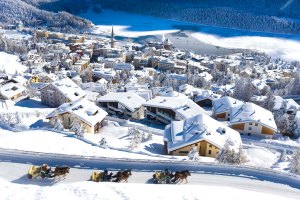 St. Moritz in Alta Engadina nelle Alpi Svizzere.