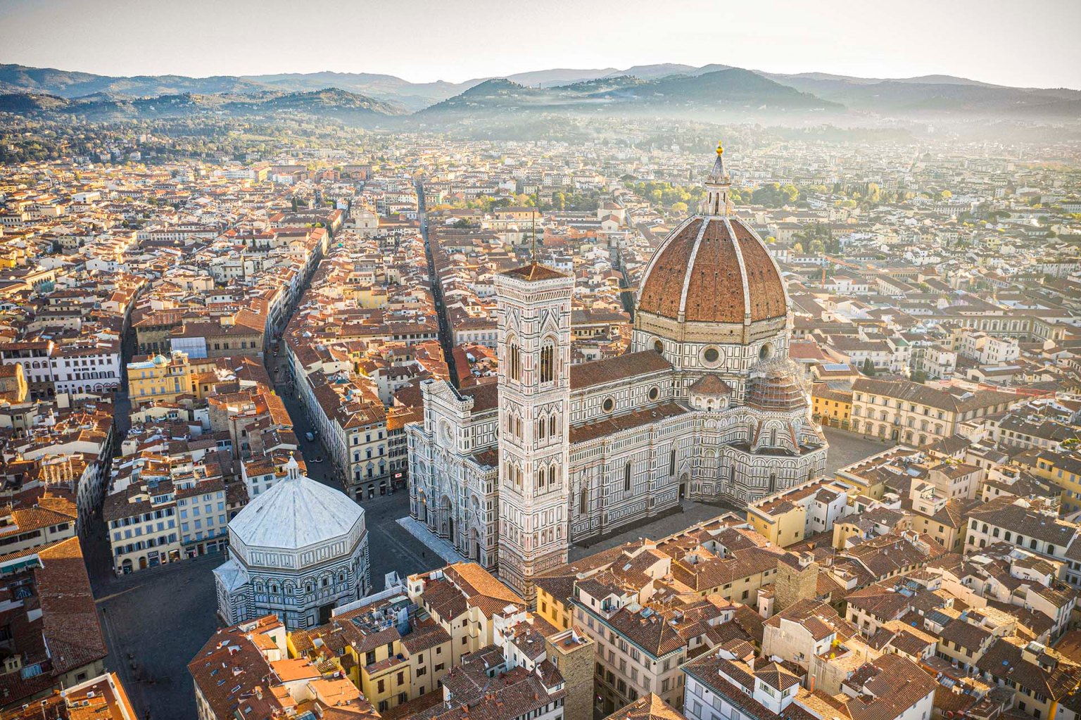 Cattedrale di Santa Maria del Fiore nel centro storico di Firenze.