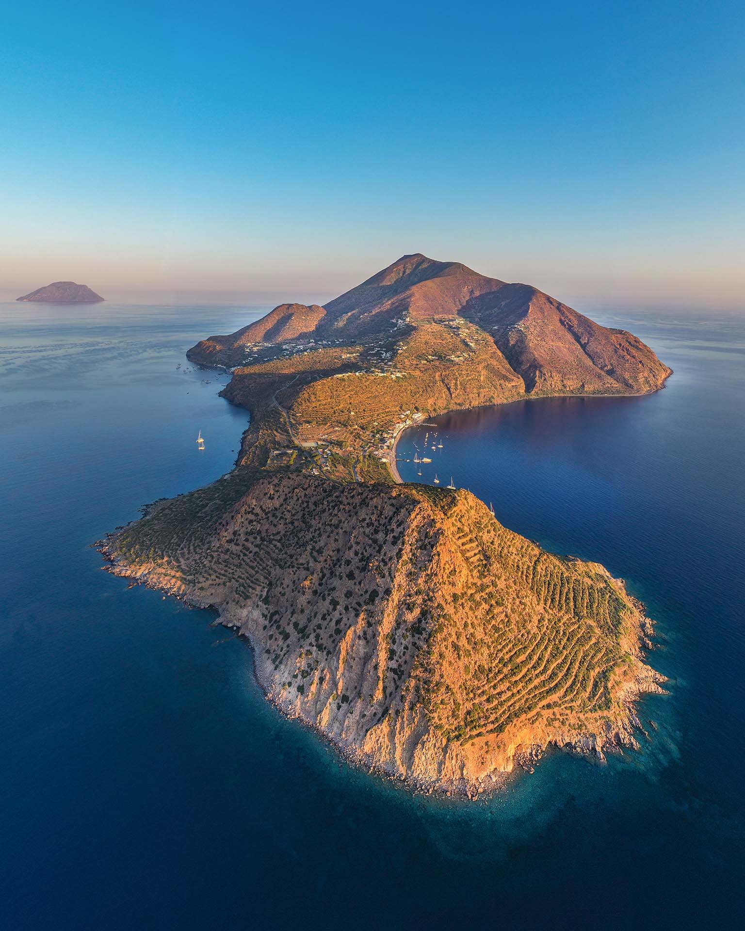 L'Isola di Filicudi nell'arcipelago delle Eolie in Sicilia.