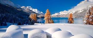 Il Lago di Sils in Alta Engadina.