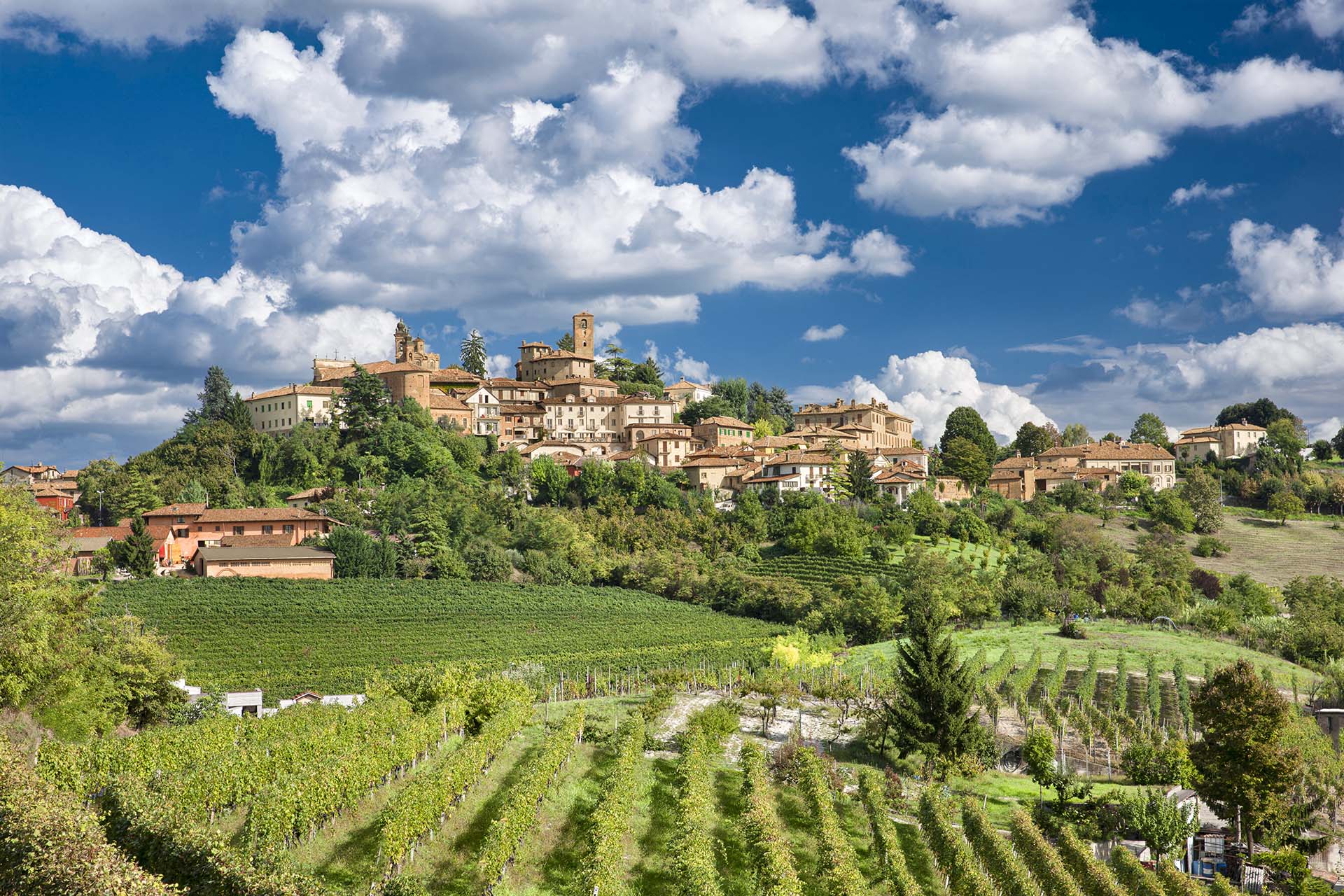 Il borgo di Neive nelle Langhe.