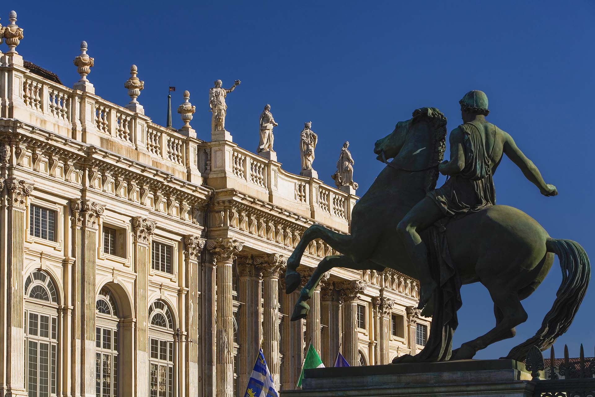 La facciata di Palazzo Madama a Torino.