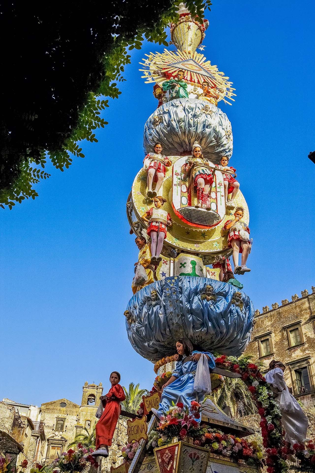 SIM-750133 - _MG_7625 - Ferragosto a Randazzo - Gli Angeli sulla Vara del Carro Trionfale