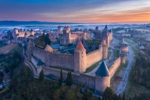 La città medievale di Carcassonne in Occitania.