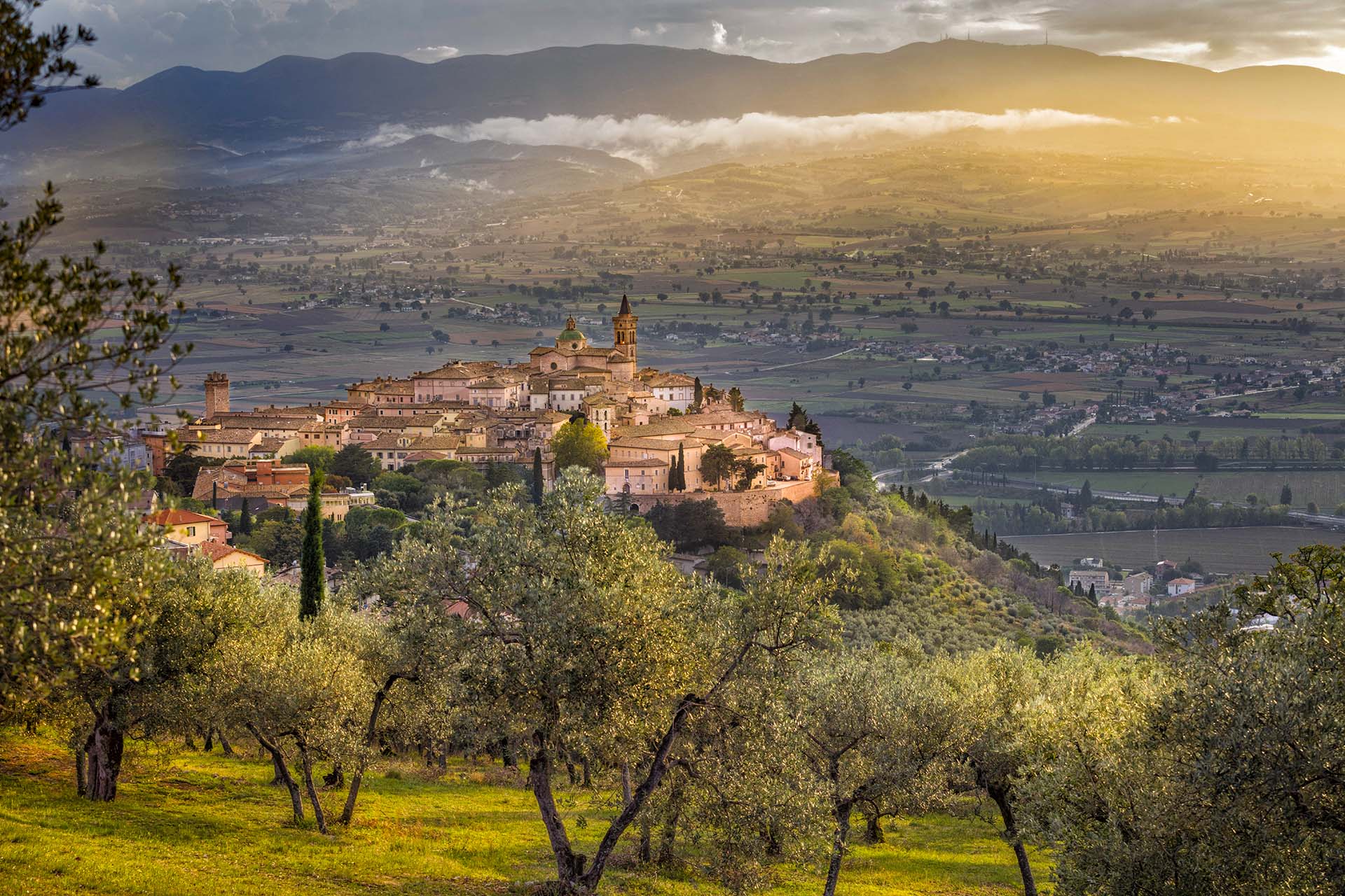 Trevi in Umbria: la perla d’argento tra i mari di ulivi.