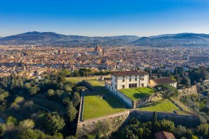Forte Belvedere e la città di Firenze.