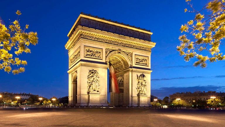 L'Arco di Trionfo a Parigi.