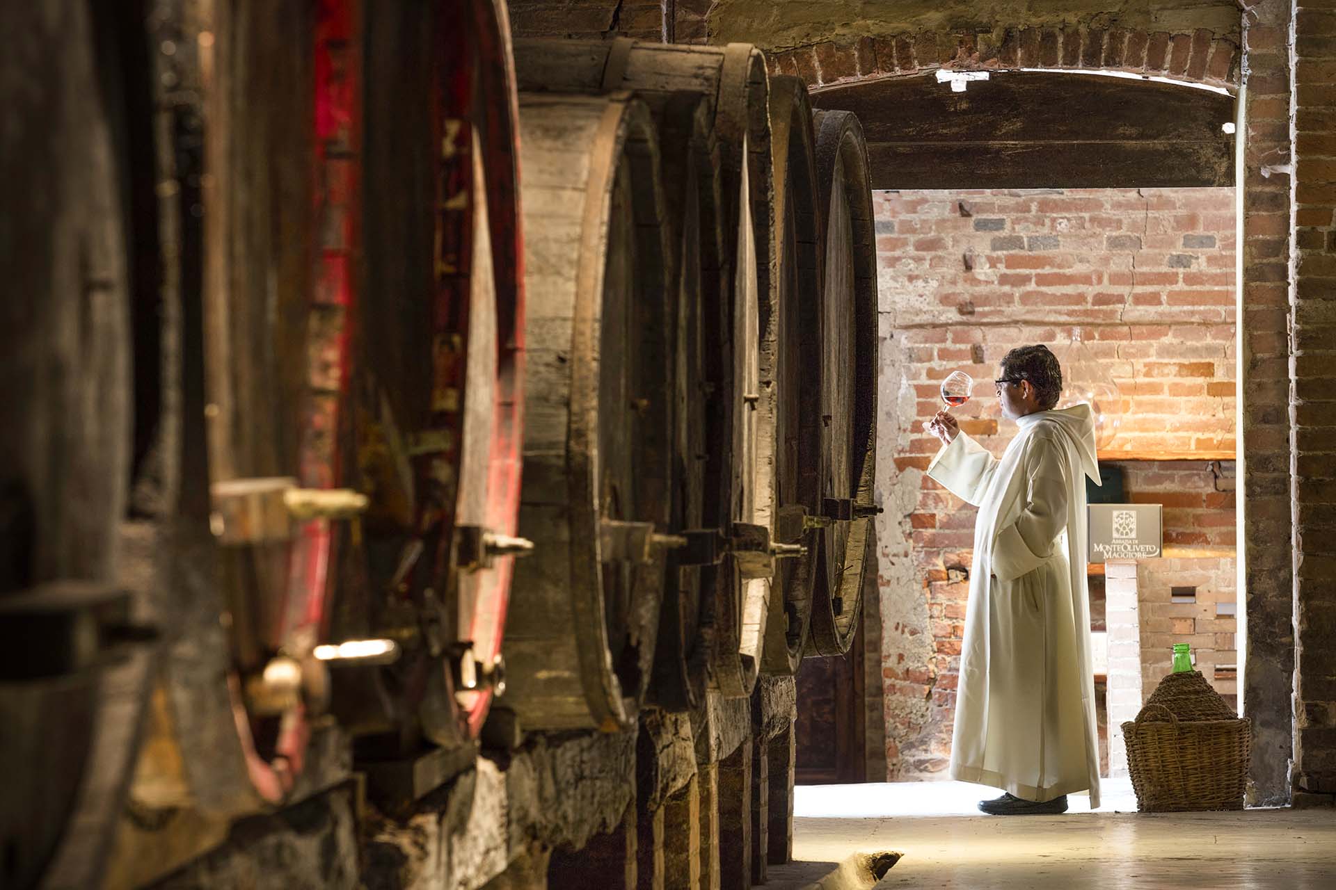 Le cantine dell'Abbazia di Monte Oliveto Maggiore, monastero benedettino situato nel comune di Asciano.