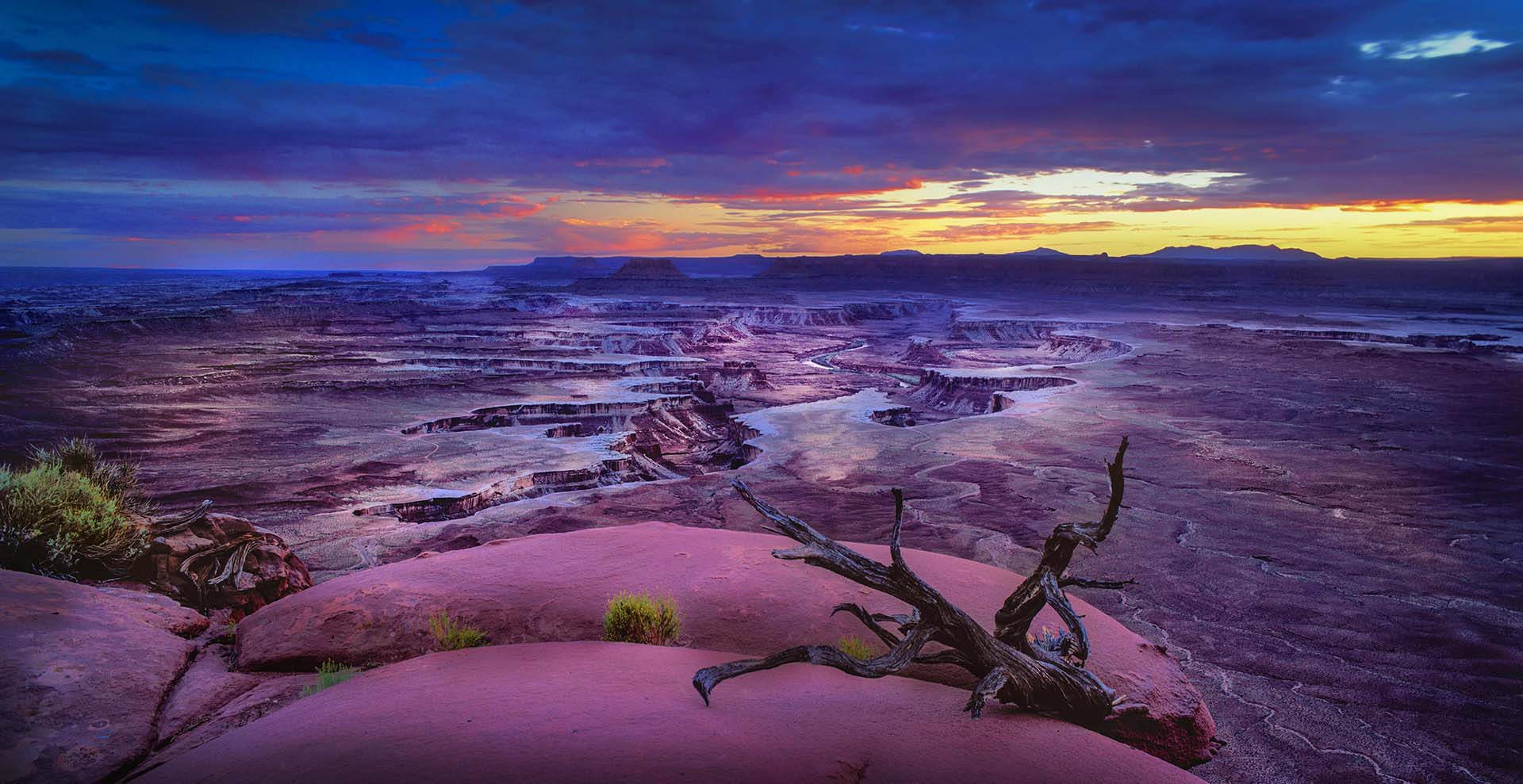 Vista dal Green River overlook nel Canyonlands National Park.