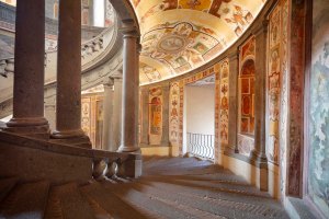 Scala Regia all'interno di Palazzo Farnese a Caprarola
