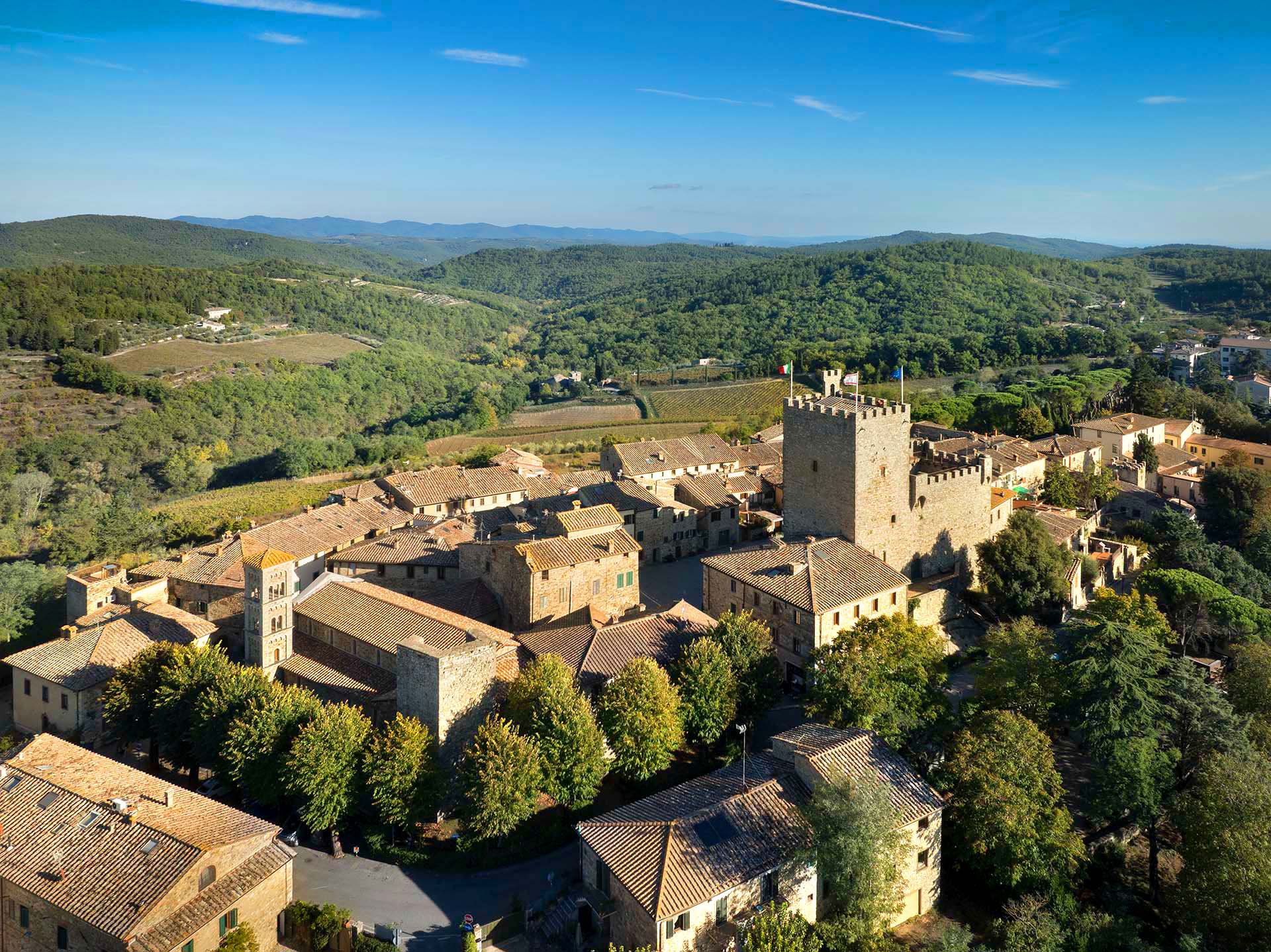 Il borgo di Castellina in Chianti.