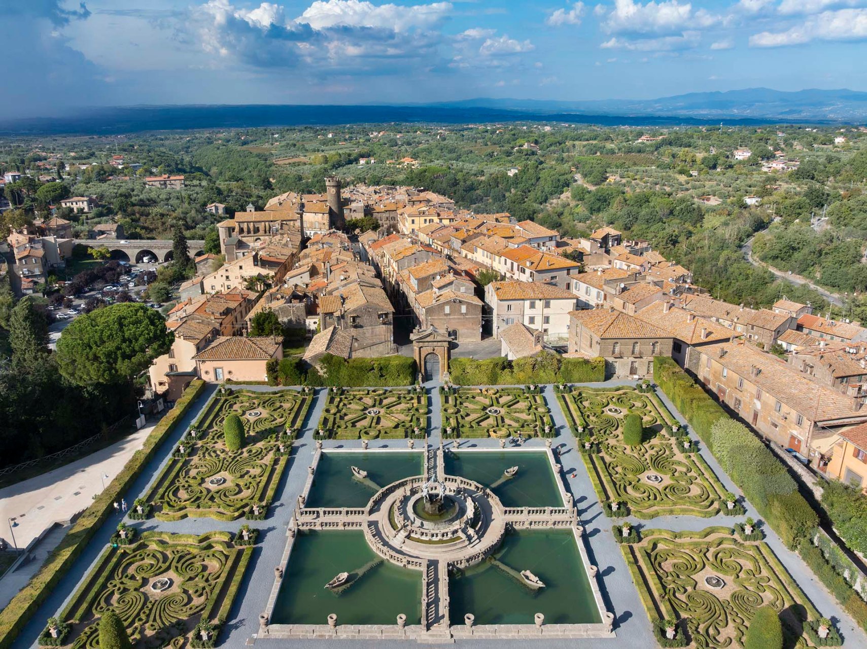 I giardini di Villa Lante a Bagnaia.