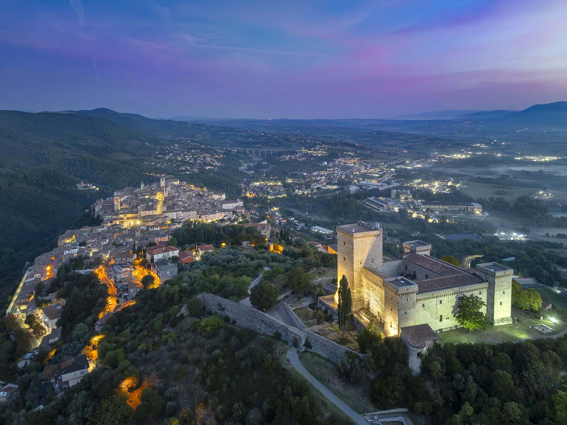 La Rocca Albornoz di Narni in Umbria.
