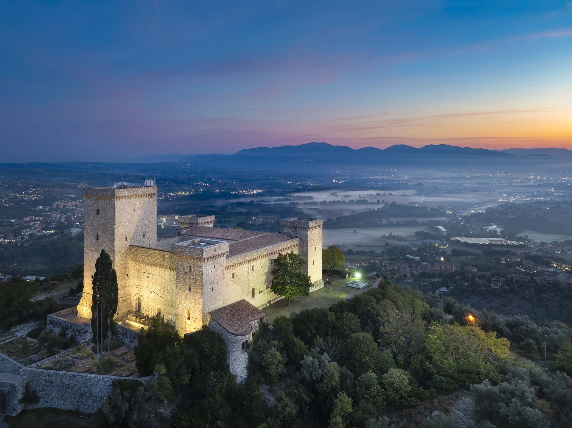 La Rocca Albornoz di Narni in Umbria.