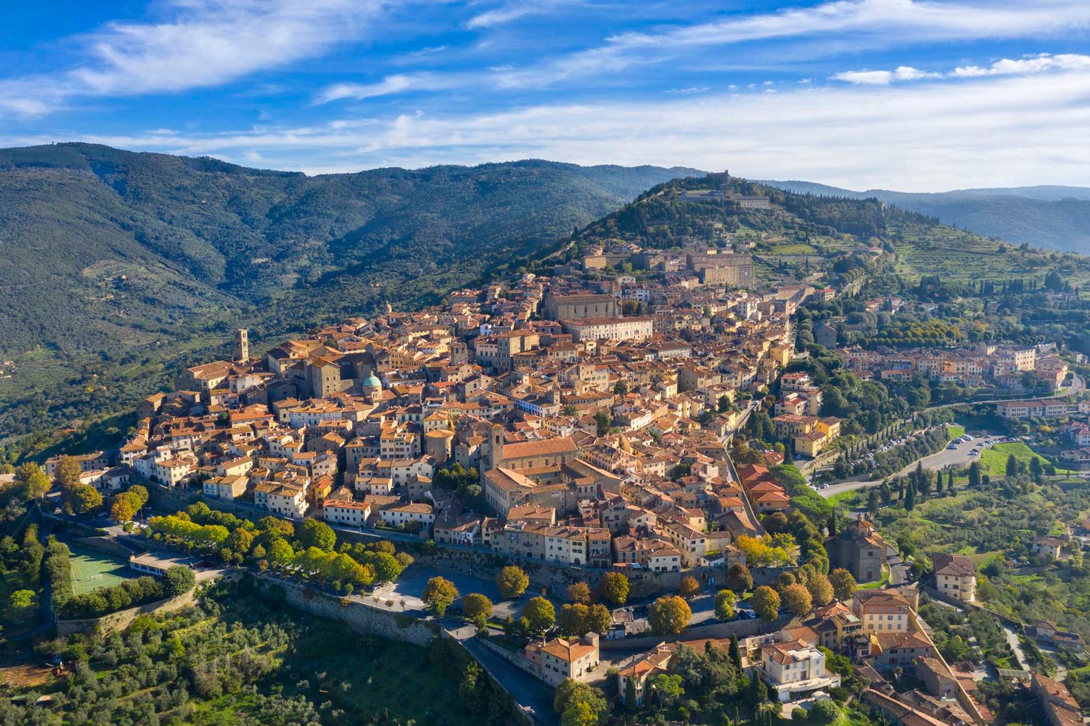 Cortona in Toscana.